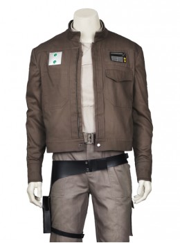 Rogue One A Star Wars Story Cassian Andor Halloween Cosplay Costume Brown Short Jacket