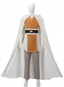 Star Wars TV The Acolyte Sol White Robe Version Halloween Cosplay Costume Set Without Boots