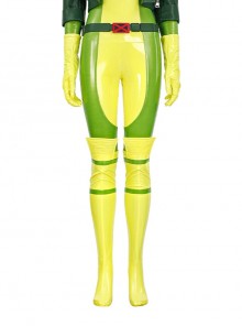 X-Men '97 Rogue Anna Marie Halloween Cosplay Accessories Green Long Shoe Covers
