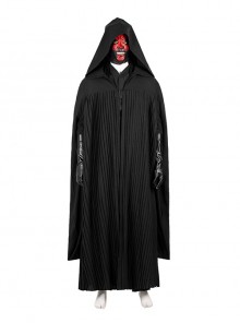 Star Wars Darth Maul Halloween Cosplay Costume Black Cloak