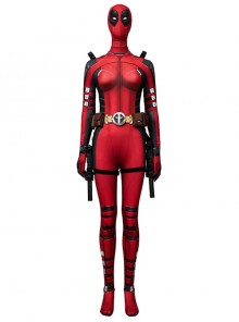 Deadpool & Wolverine Female Deadpool Regular Edition Bodysuit Halloween Cosplay Costume Full Set