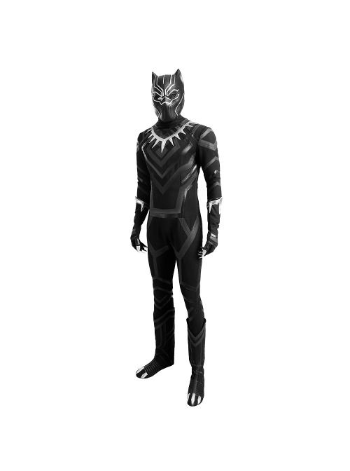 Captain America Civil War Black Panther Halloween Cosplay Costume Full ...