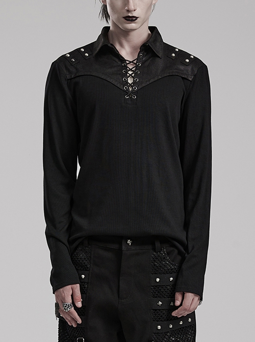 Stretch Eyelet Button Front Shirt