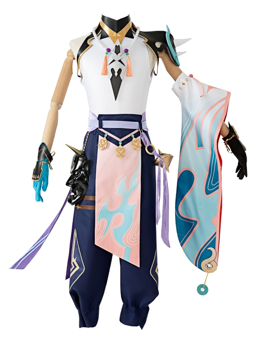 Genshin Impact Xiao Halloween Game Cosplay Costume Full Set Magic Wardrobes